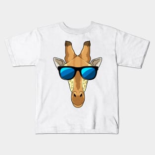 Giraffe with Sunglasses Kids T-Shirt